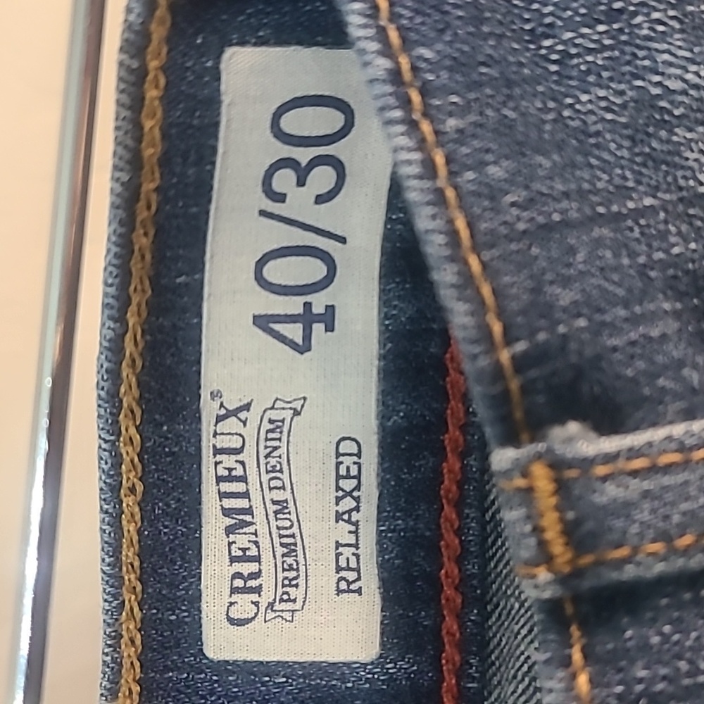 Daniel Cremieux Dark Blue Straight Jeans Size 40X30 Man - Picture 2 of 10